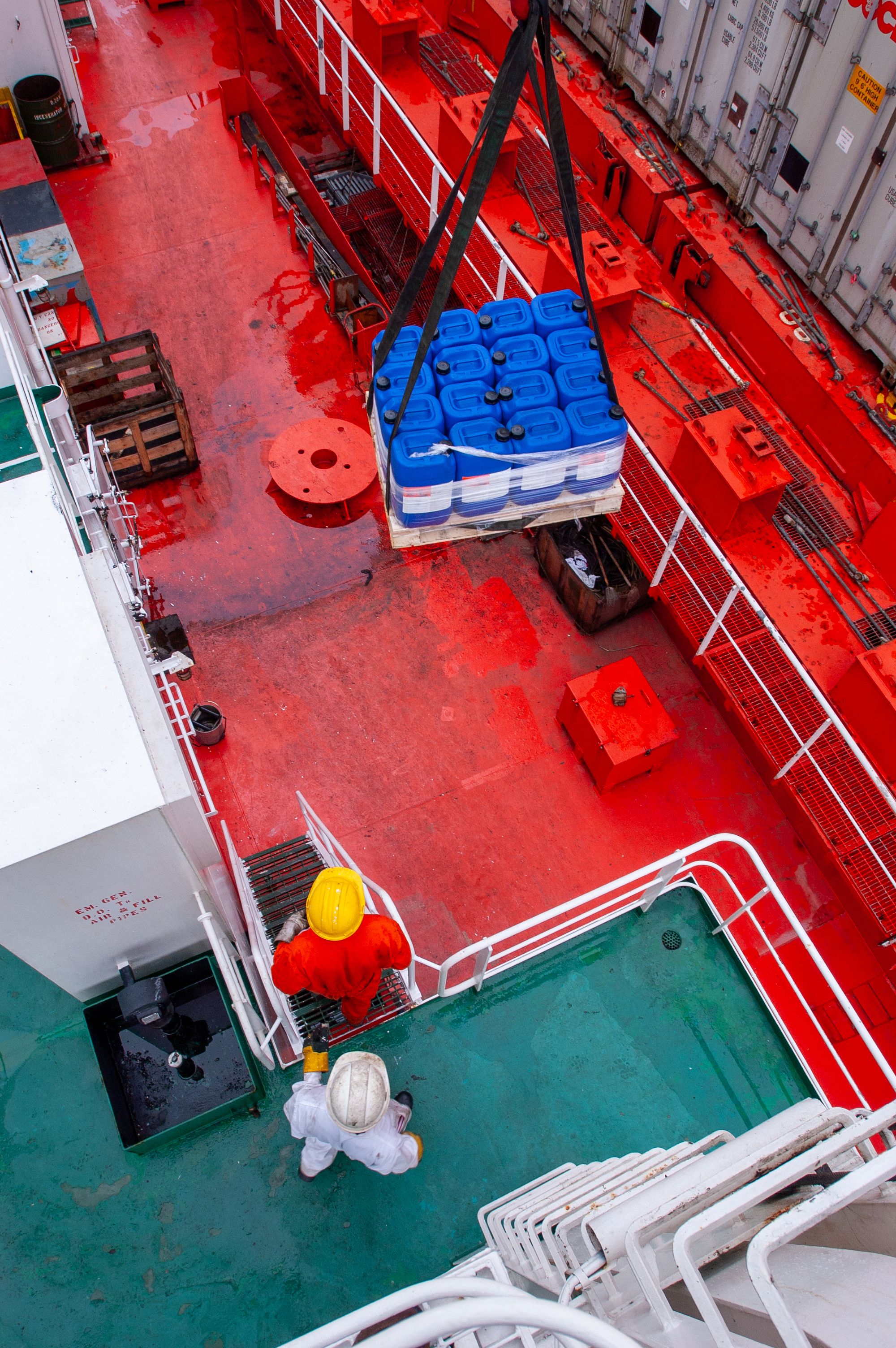 Marine vessel supply operations